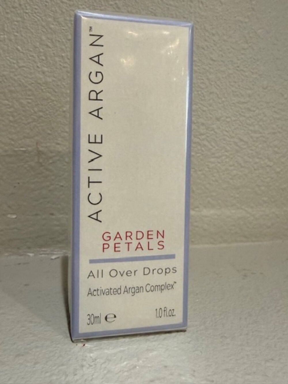 Active Argan Garden Petals All Over Drops. 1.0 fl. Oz. New & Sealed
